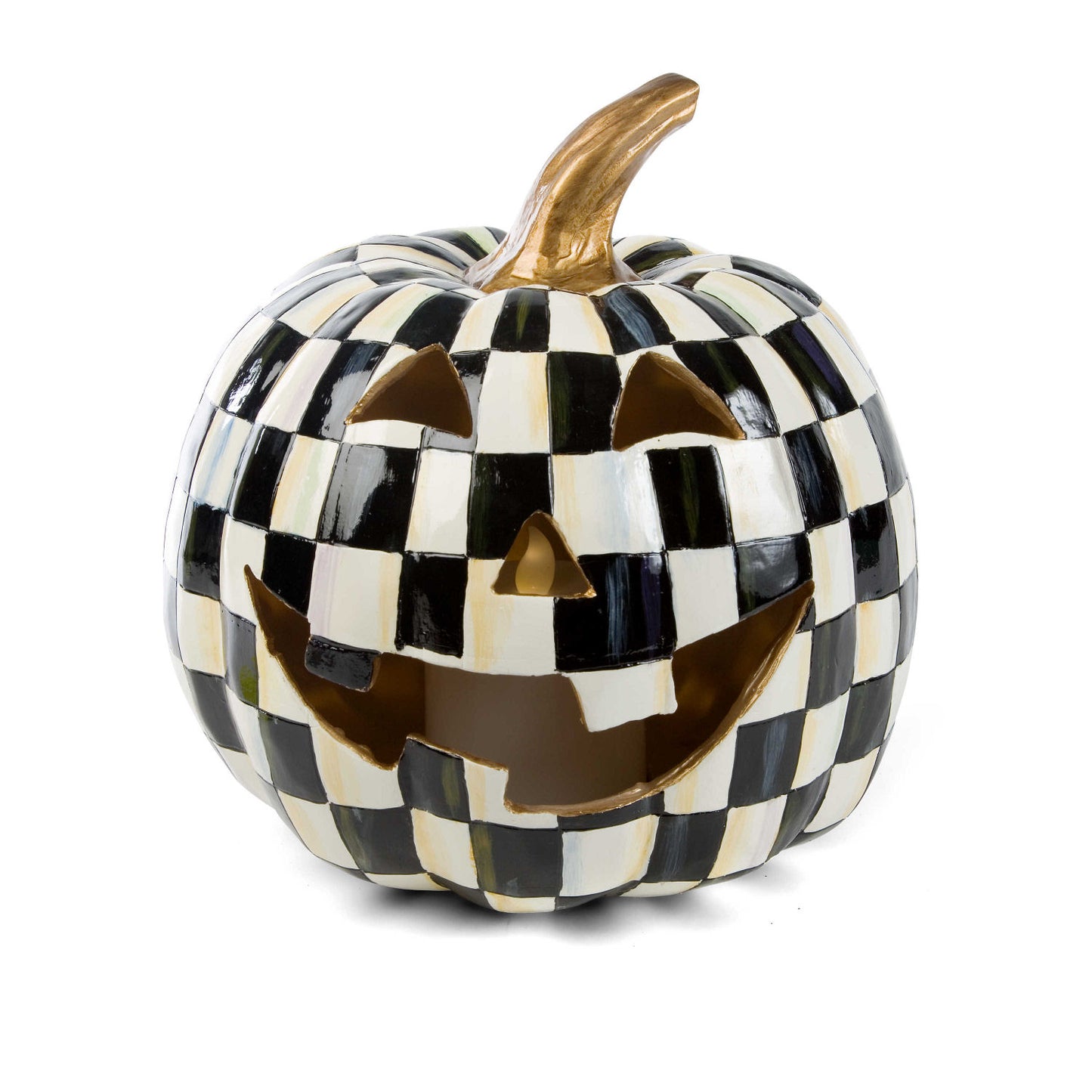 Halloween dýně - Courtly Check LED Jack O' Lantern