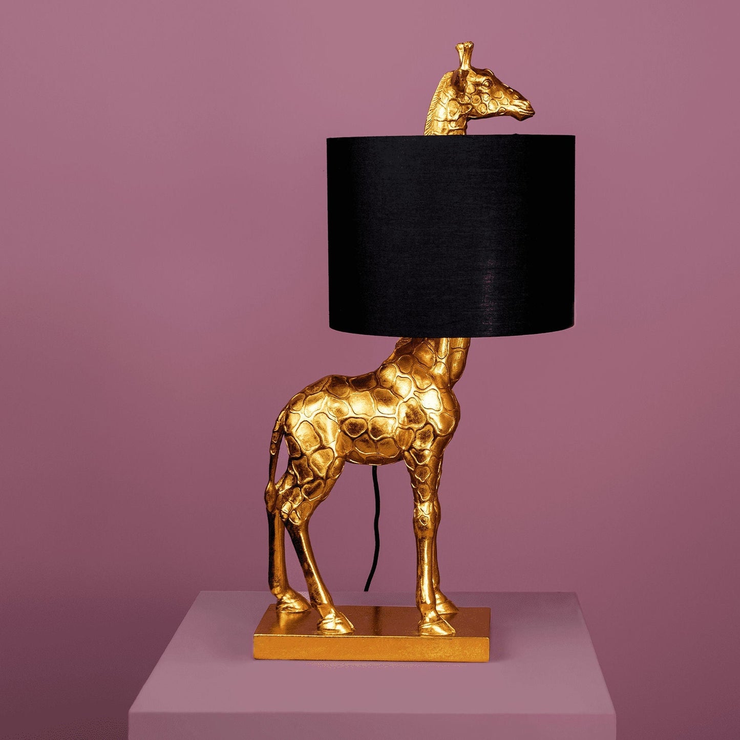 Design Table Lamp Giraffe Lucie in Black and Gold - |VESIMI Design| Luxury Bathrooms and Home Decor