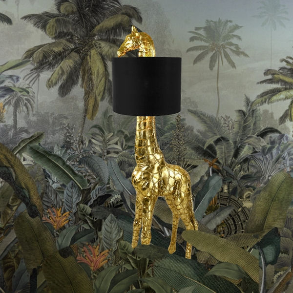 Velká podlahová lampa Giraffe Gigi - Gold/Black - 146cm