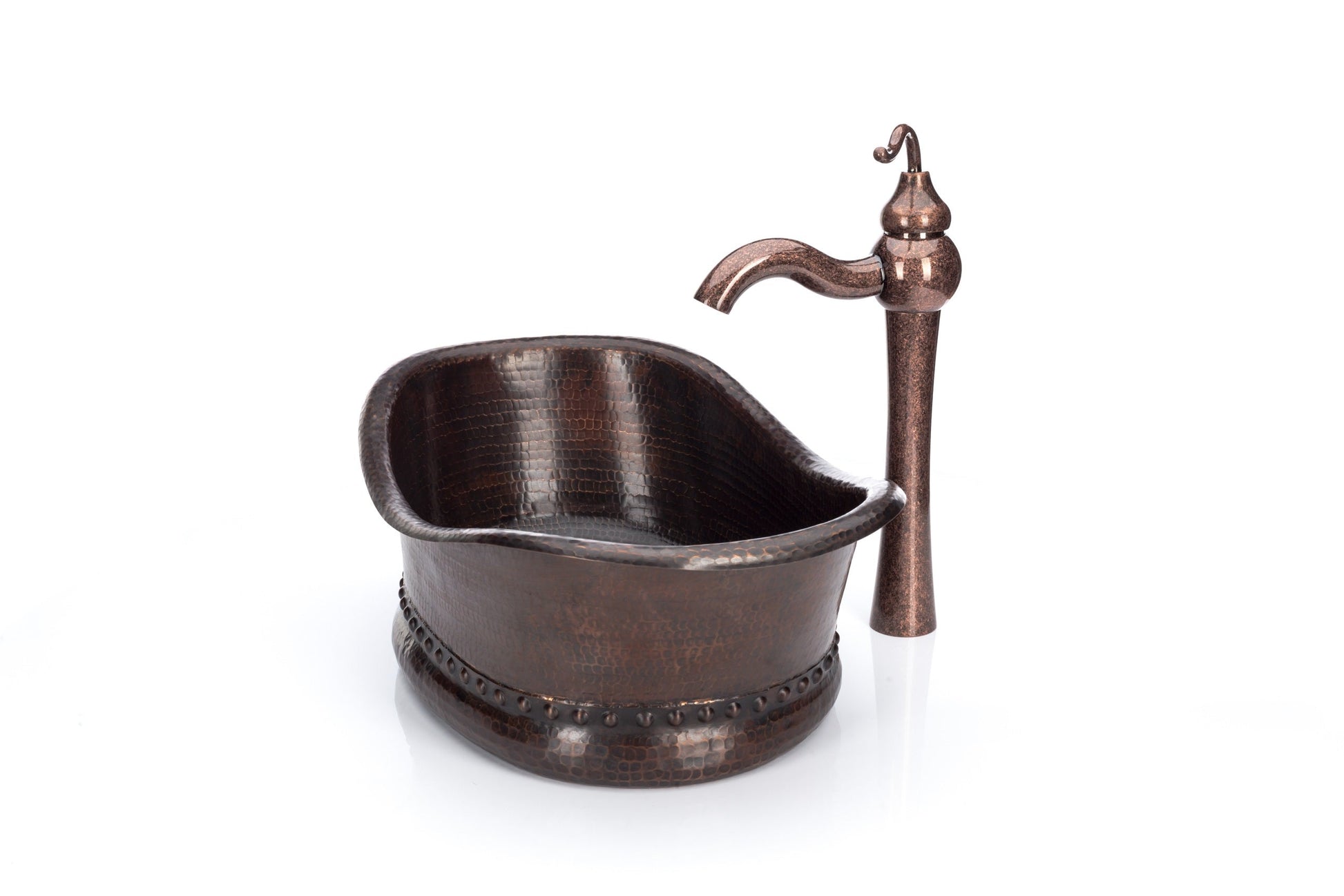 Bathroom Tub Design Copper Sink Combo - Antique Marble Vessel Sink Faucet - |VESIMI Design| Luxury and Rustic bathrooms online