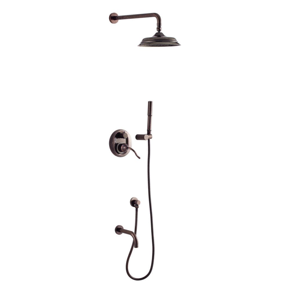 Antique Copper Bathroom Concealed Shower Set - |VESIMI Design| Luxury and Rustic bathrooms online