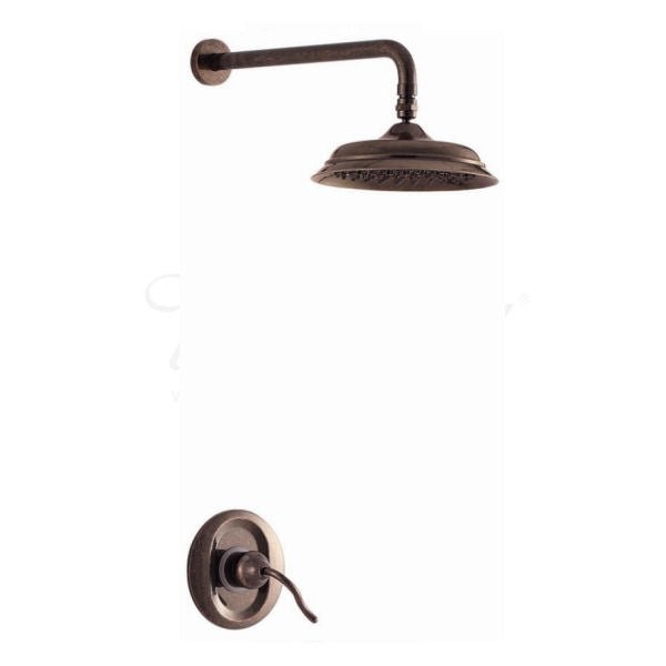 Antique Marble Bathroom Simple Copper Concealed Shower Set - |VESIMI Design| Luxury and Rustic bathrooms online