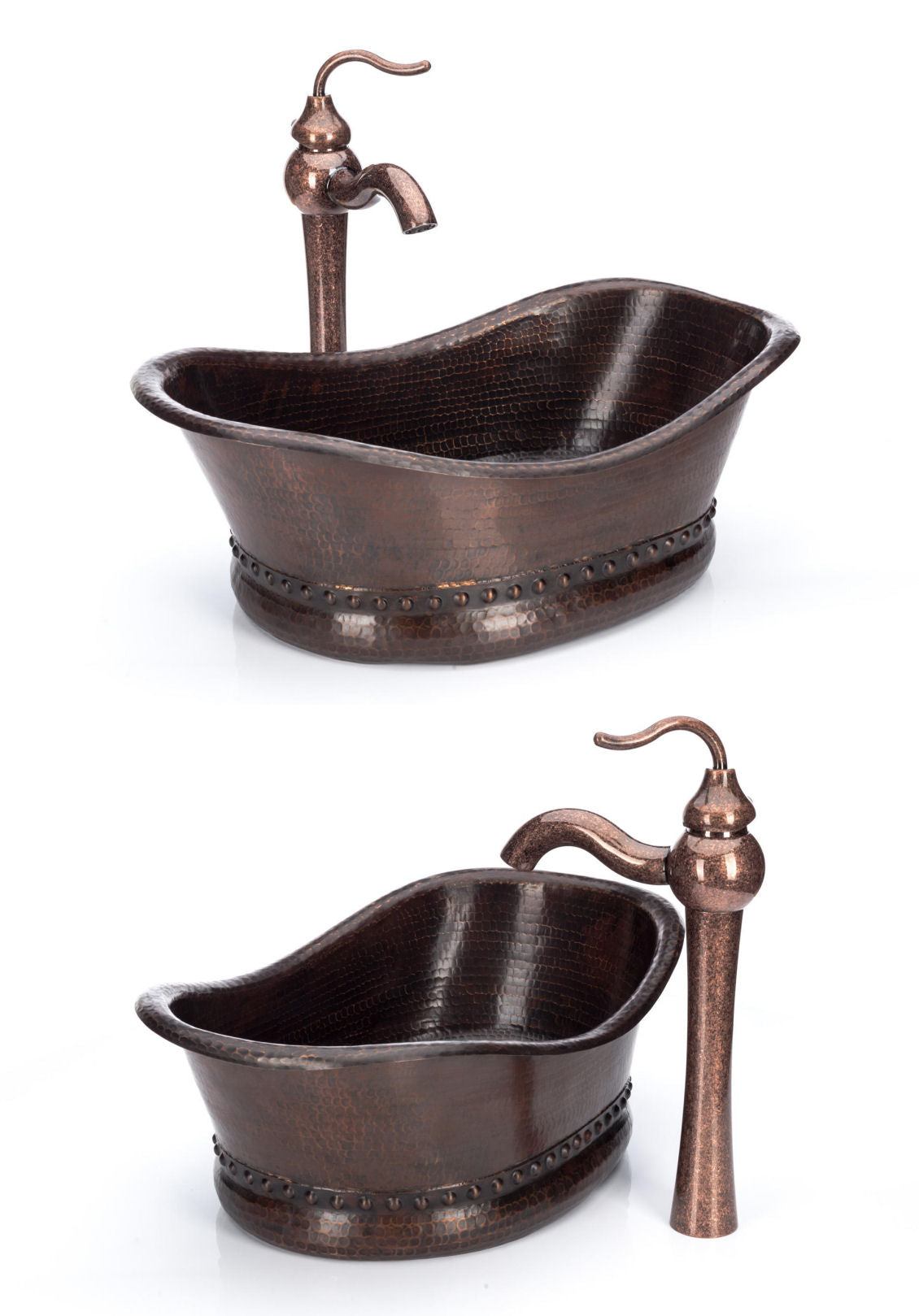 Bathroom Tub Design Copper Sink Combo - Antique Marble Vessel Sink Faucet - |VESIMI Design| Luxury and Rustic bathrooms online