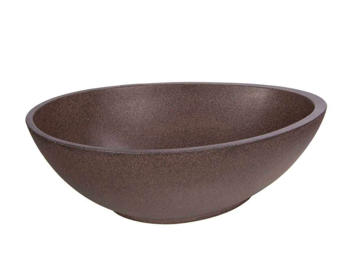 Natural Design Brown Concrete Bathroom Vessel Sink - |VESIMI Design| Luxury and Rustic bathrooms online